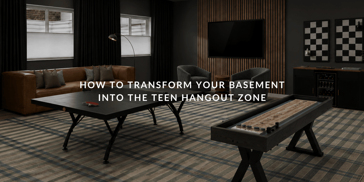 How to Transform Your Basement Into the Teen Hangout Zone