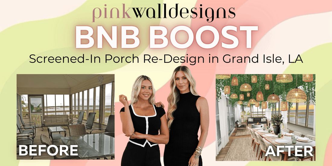 Screened-In Porch Re-Design: A Boho Oasis in Grand Isle, LA