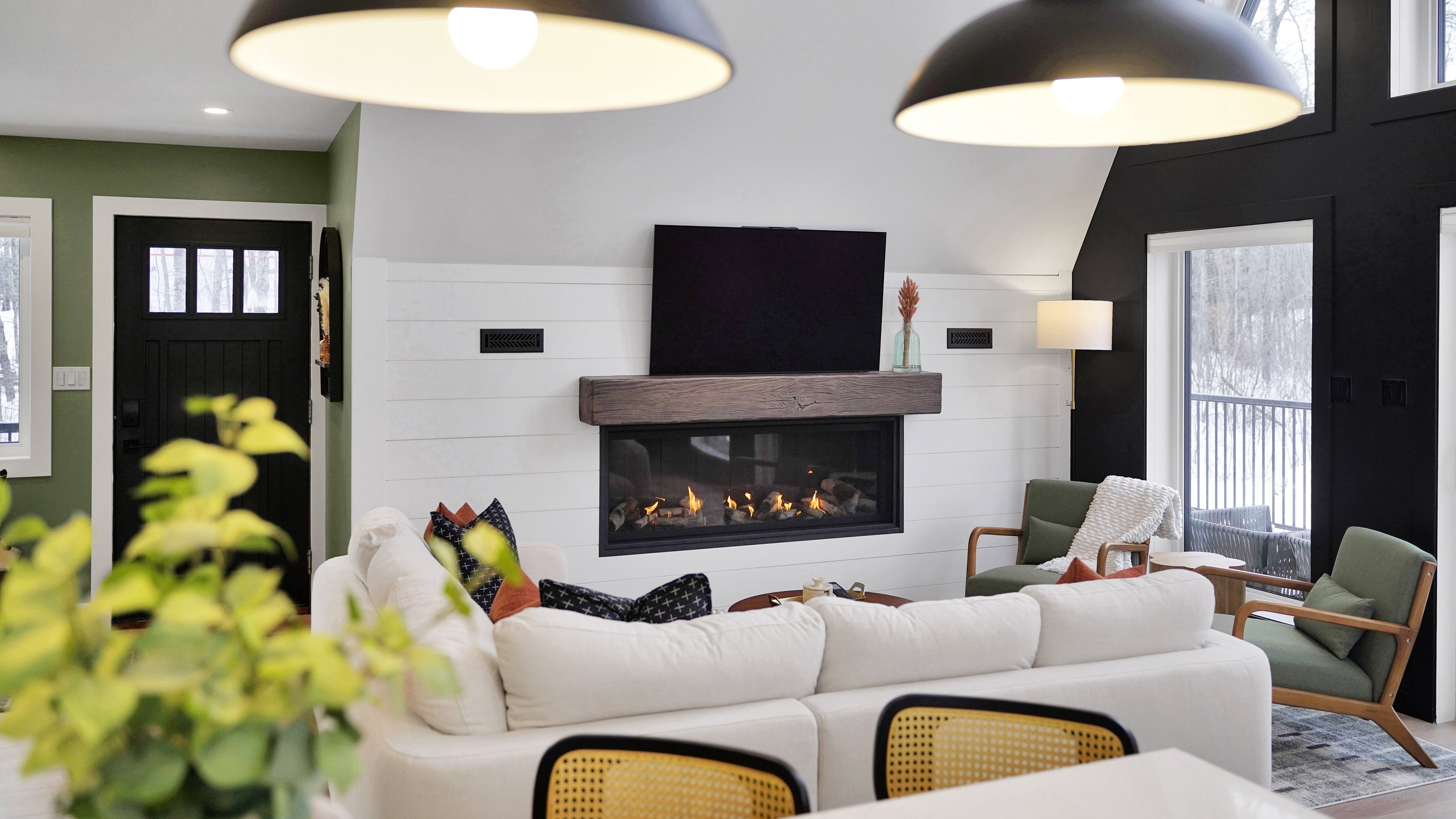 Modern, bold cozy living space for rent in Christopher Lake, Saskatchewan. 